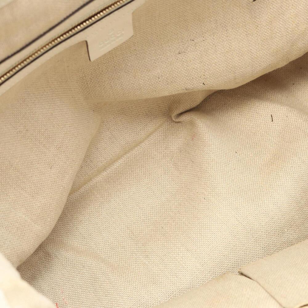 GUCCI Authentic Cream Leather Tote Bag - Picture 12 of 13
